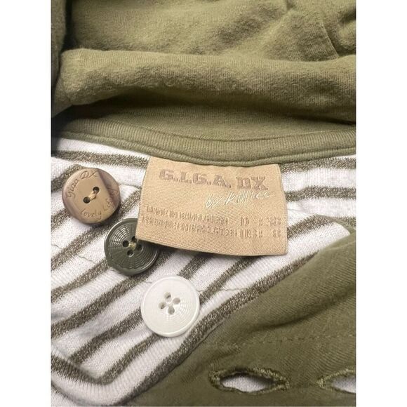 GIGA DX by Killtec Women’s Size 8 Medium Sweater Striped Long Sleeve Hooded - Picture 9 of 10